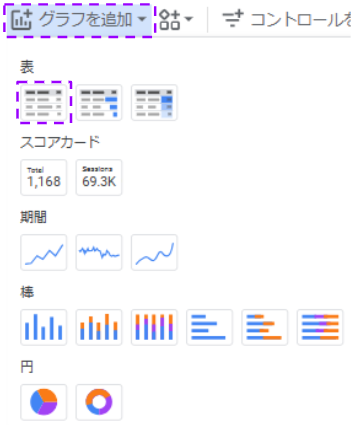 グラフの挿入方法